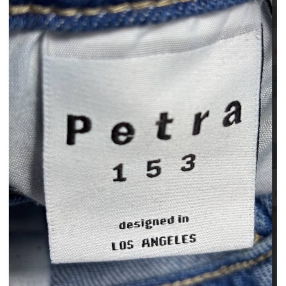 Petra 153 Flare Jeans Women's 32x32 Blue Distressed Ripped Denim Y2K Retro - Picture 5 of 13